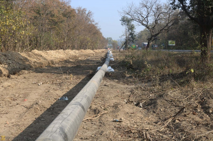 Gasoline could start flowing through the new pipeline next month, say officials